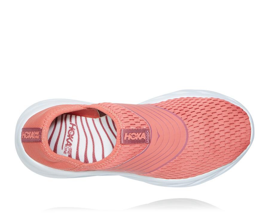 Sandale Hoka One One Ora Recovery Femme - Orange/Blanche - JGB-714356